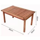 Ver imagem 6 de Conjunto para Área Externa de Madeira Maciça Poltrona Namoradeira e Mesa de Centro Yescasa