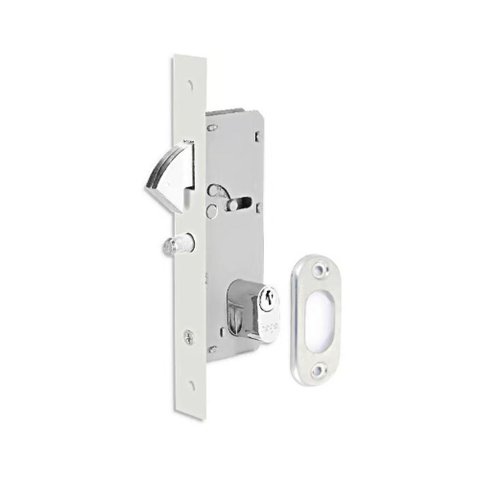 Fechadura Porta de Correr Haga Externa Nápole Cromado Bico de Papagaio ? 2605b