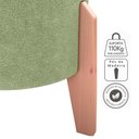 Ver imagem 4 de Puff Decorativo para Sala Luxo 44x44 Cm Boucle F494 Oliva Milani Store
