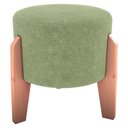 Ver imagem 1 de Puff Decorativo para Sala Luxo 44x44 Cm Boucle F494 Oliva Milani Store