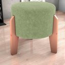 Ver imagem 6 de Puff Decorativo para Sala Luxo 44x44 Cm Boucle F494 Oliva Milani Store
