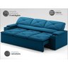 Sofá com Porta Copos Retrátil e Reclinável Pop 2,05m Velosuede Royal - Netsofas - 3