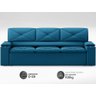 Sofá com Porta Copos Retrátil e Reclinável Pop 2,05m Velosuede Royal - Netsofas - 4