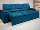 Ver imagem 1 de Sofá com Porta Copos Retrátil e Reclinável Pop 2,05m Velosuede Royal - Netsofas