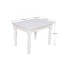 Ver imagem 2 de Mesa Infantil Madeira Maciça 68x52x50cm Dalas Branco