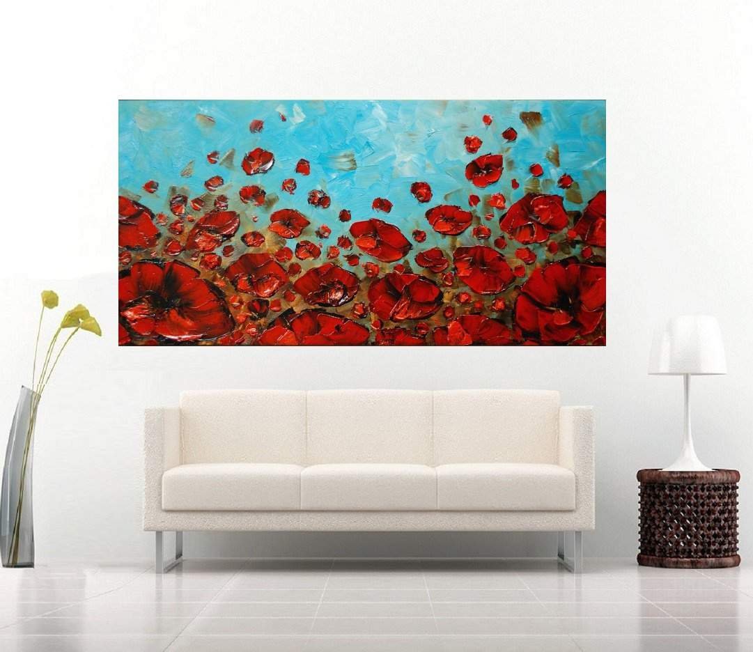 Quadro Pintura Tela Abstrato Moderno 2407: 60cm (A) x 110cm (L) - 3