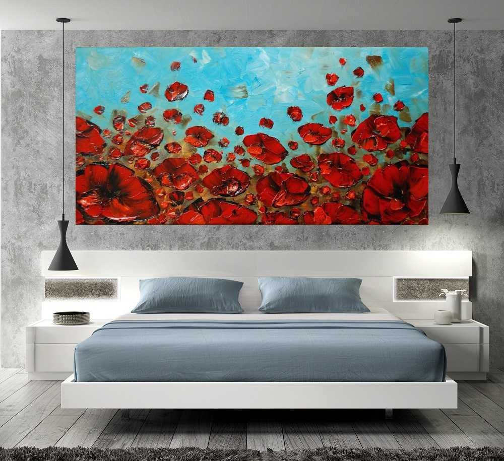Quadro Pintura Tela Abstrato Moderno 2407: 60cm (A) x 110cm (L) - 5