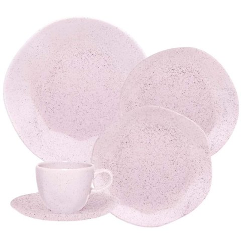 Conjunto de Jantar Oxford 30 Peças Ryo Pink Sand