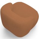 Ver imagem 7 de Kit 02 Poltronas Decorativa Orgânica Giratória para Sala Living Barolo L06 Bouclê Terracota -
