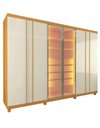Ver imagem 1 de Roupeiro Reflecta 6 Portas com Pés e Led Alika Cor Madeira Cor:madeira