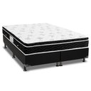 Ver imagem 1 de Cama Box Queen: Colchão Molas Bonnel Ortobom Nanolastic Physical Spring + Base CRC Courano Black(