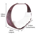 Ver imagem 6 de Big Balanço Tailândia em Alumínio Almofadas Trama Original Pedra Ferro