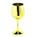 Ver imagem 1 de Taça Metalizada Vinho Drink Gyn Festa Buffet Dourada 500ml