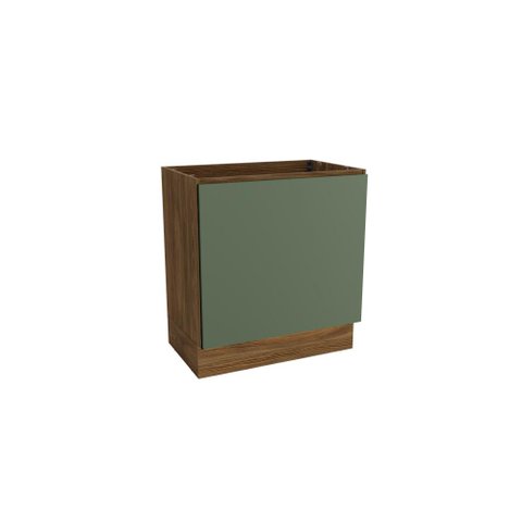 Balcão para Forno de Embutir Celeste Kappesberg 100% Mdf Nogueira/verde 80cm