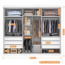 Ver imagem 2 de Guarda Roupa C/ Espelho 100% Mdf Garibaldi -móveis Valverde