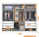 Ver imagem 2 de Guarda Roupa C/ Espelho 100% Mdf Garibaldi -móveis Valverde