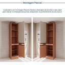 Ver mais imagens de Paneleiro Planejado 2 Portas 50cm Aroeira CabeCasa MadeiraOriginals Marrom/Cinza Sereno/Cedro
