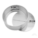 Ver imagem 1 de forma fundo falso removível redonda 20 x 5 cm - 2 peças