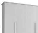 Ver imagem 3 de Guarda-roupa Casal Branco 6 Portas 4 Gavetas Canadá - Rv Móveis
