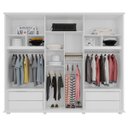 Ver imagem 5 de Guarda-roupa Casal Branco 6 Portas 4 Gavetas Canadá - Rv Móveis