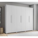 Ver imagem 2 de Guarda-roupa Casal Branco 6 Portas 4 Gavetas Canadá - Rv Móveis
