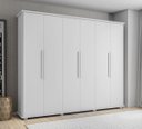 Ver imagem 2 de Guarda-roupa Casal Branco 6 Portas 4 Gavetas Canadá - Rv Móveis