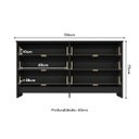 Ver mais imagens de Cômoda 136cm com 6 Gavetas Flex Multimóveis Mp4275 Preto