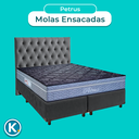 Ver imagem 4 de Kit Cabeceira + Cama Box + Colchão Queen Molas Ensacadas Petrus Paropas