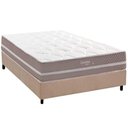 Ver imagem 1 de Conjunto Box Casal: Colchão Molas Herval Maxspring Livorno + Base Crc Suede Clean (138x188)