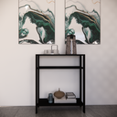 Ver imagem 2 de Aparador Mesinha de Apoio Buffet Cantinho do Café para Sala, Escritório, Quarto em MDF Preto