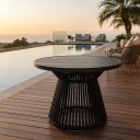 Ver imagem 1 de Mesa Suíça Tampo Ripado Alumínio Preto
