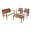 Ver imagem 1 de Conjunto Tokyo 1 Sofá, 2 Poltronas 1 Mesa