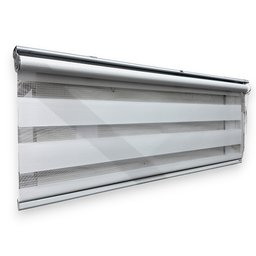 Cortina Persiana Double Vision Largura 1,60 X 1,40 Altura Sofisticada para Ambientes Internos - 1