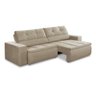 Sofá Retrátil e Reclinável 3 Lugares 2,30m com Molas Stella Suede Adonai Estofados - 4