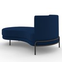 Ver imagem 7 de Sofá Chaise Longue Sala de Estar Living Lucca Esquerdo D02 Veludo Azul Marinho C-304 - Lyam Decor