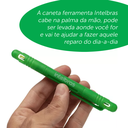 Ver imagem 7 de Kit 2x Caneta Ferramenta Intelbras Chave Fenda Philips Estrela Cruzada Reta