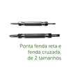 Kit 2x Caneta Ferramenta Intelbras Chave Fenda Philips Estrela Cruzada Reta - 5