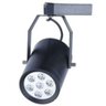 Trilho Eletrificado 1 Metro com 1 Spot Super Led 7w Bivolt Cor Produto Preto - 1