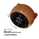 Ver imagem 5 de Poltrona Design Orgânico Moderno e Sofisticado Eloah Base Giratória Bouclé Italiano Terracota