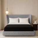 Ver imagem 1 de Cama Japonesa Casal Seo com Cabeceira Corea Madeira Linho Cinza Sallar Home