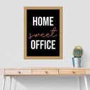 Ver imagem 2 de Quadro Moldura Dourada Home Sweet Office 24x18cm:com Acetato
