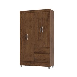 Guarda Roupa Pequeno Ideal 4 Portas e 2 Gavetas para Quarto de Hospedes - 2