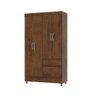 Guarda Roupa Pequeno Ideal 4 Portas e 2 Gavetas para Quarto de Hospedes - 2
