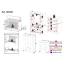 Ver imagem 4 de Quarto de Bebê Completo com Berço Americano 3 em 1 Realeza Multimóveis Mp4587 Branco/off White