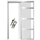 Ver imagem 1 de Porta de Correr Embutida na Parede - Modelo Essencial - - 62x210 - com Click e Amortecedor