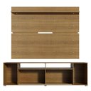 Ver imagem 2 de Rack e Painel para TV até 65" Cancun Rustic/Branco Madesa