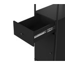 Ver imagem 6 de Estante com Porta Gaveta Criare Estilo Industrial Prateleiras Multiuso Escritório Alta Cor Preto