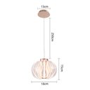 Ver imagem 3 de Lustre Pendente Nordecor Wavy 2943 Ouro Champagne Led Bivolt