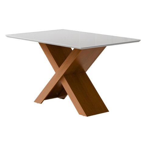 Mesa de Jantar 4 Lugares Multimóveis Cr50234 Cinamomo/off White