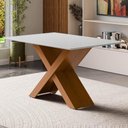 Ver imagem 2 de Mesa de Jantar 4 Lugares Multimóveis Cr50234 Cinamomo/off White